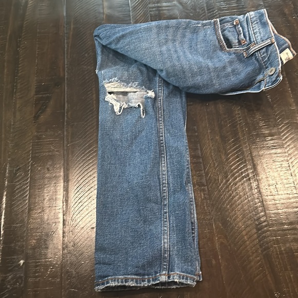 ABERCROMBIE & FITCH The Ankle Straight Ultra High Rise Curve Love jeans size 25 - Picture 5 of 5